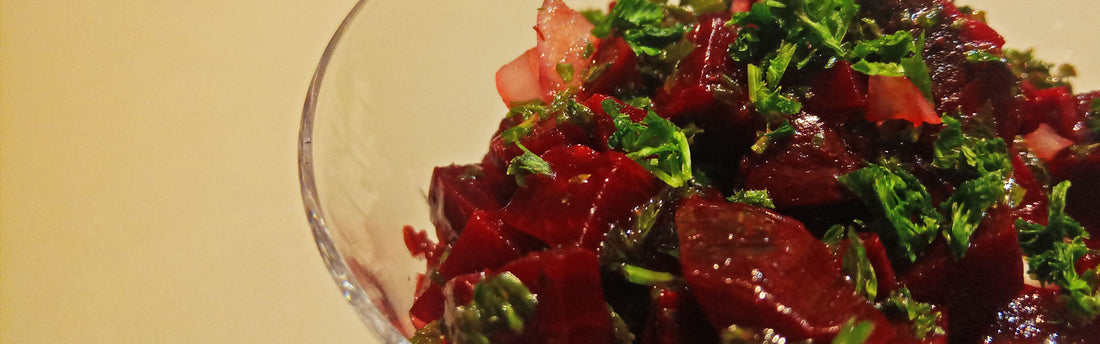 Bietensalade met vinaigrette