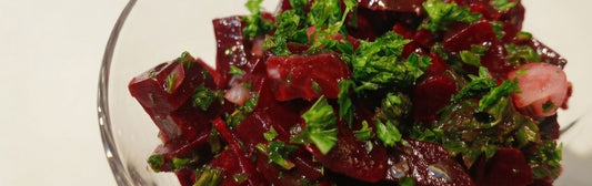 Bietensalade met vinaigrette