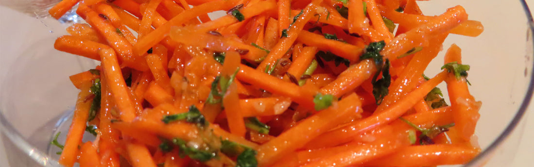 Ensalada  de zanahoria con vinagreta