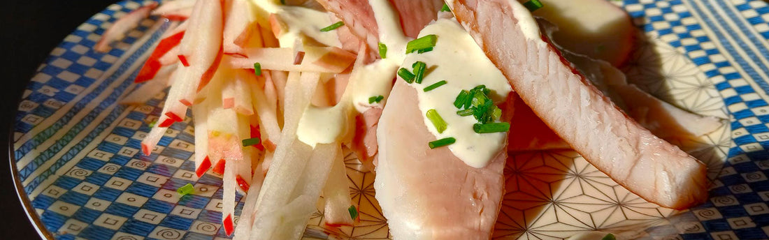 Geräucherte Forelle mit Meerrettichsahne