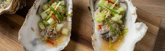 Oesters met Aziatische dressing