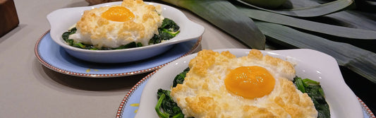 Oeuf orsini met spinazie