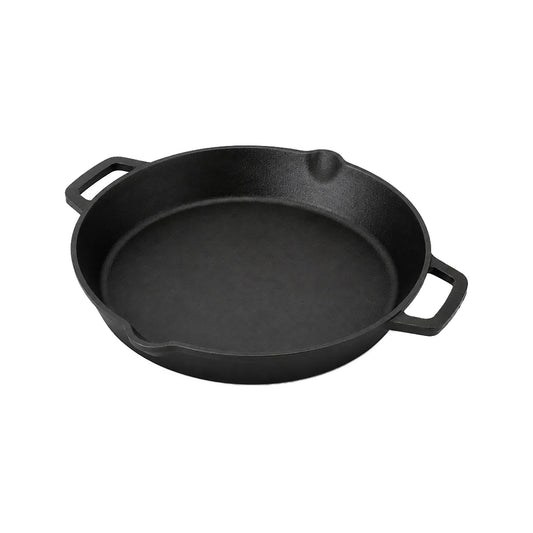 Diepe gietijzeren koekenpan 32 cm zonder steel