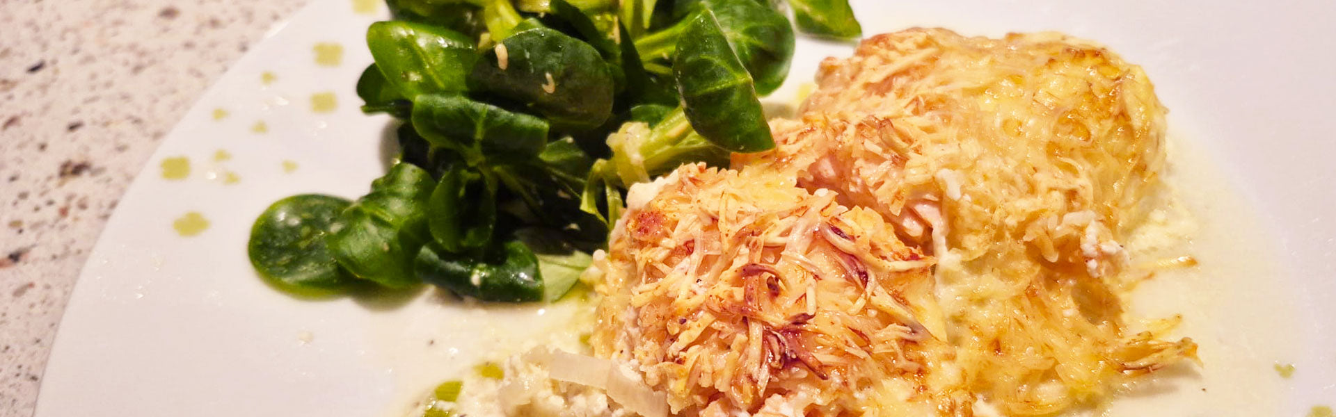 Gratin de poireaux à la truite