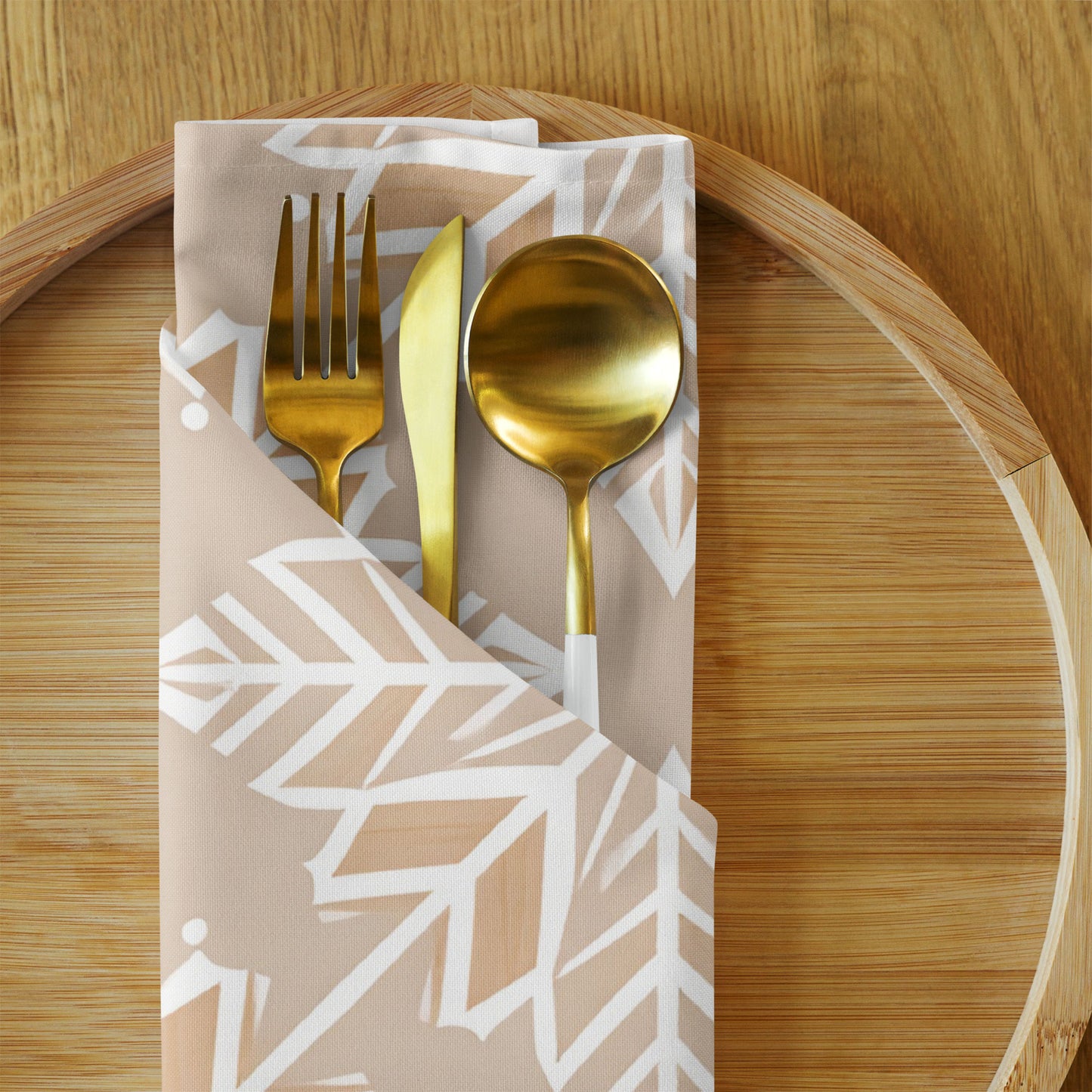 Servetten Nordic Whisper – Sneeuwvlokken Op bord