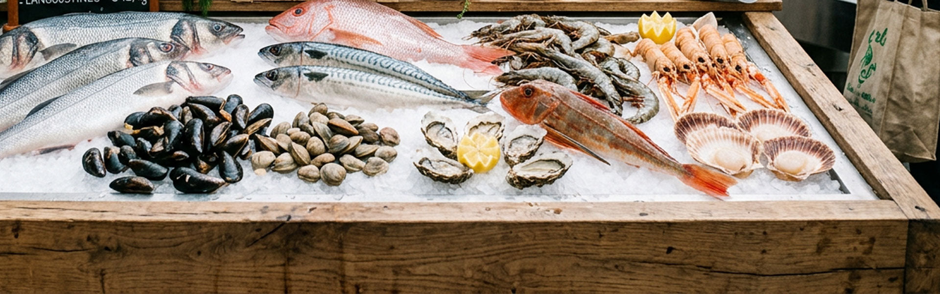 Vis, schelp en schaaldieren
